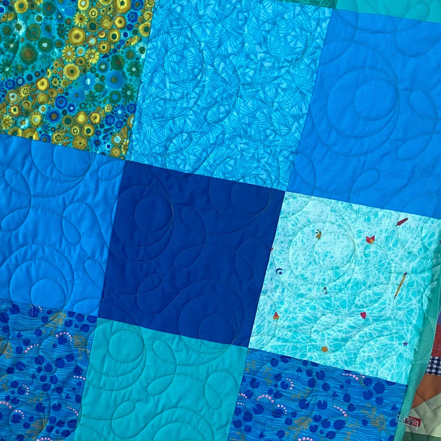 Rainbow Patchwork Quilt - A Drawing!