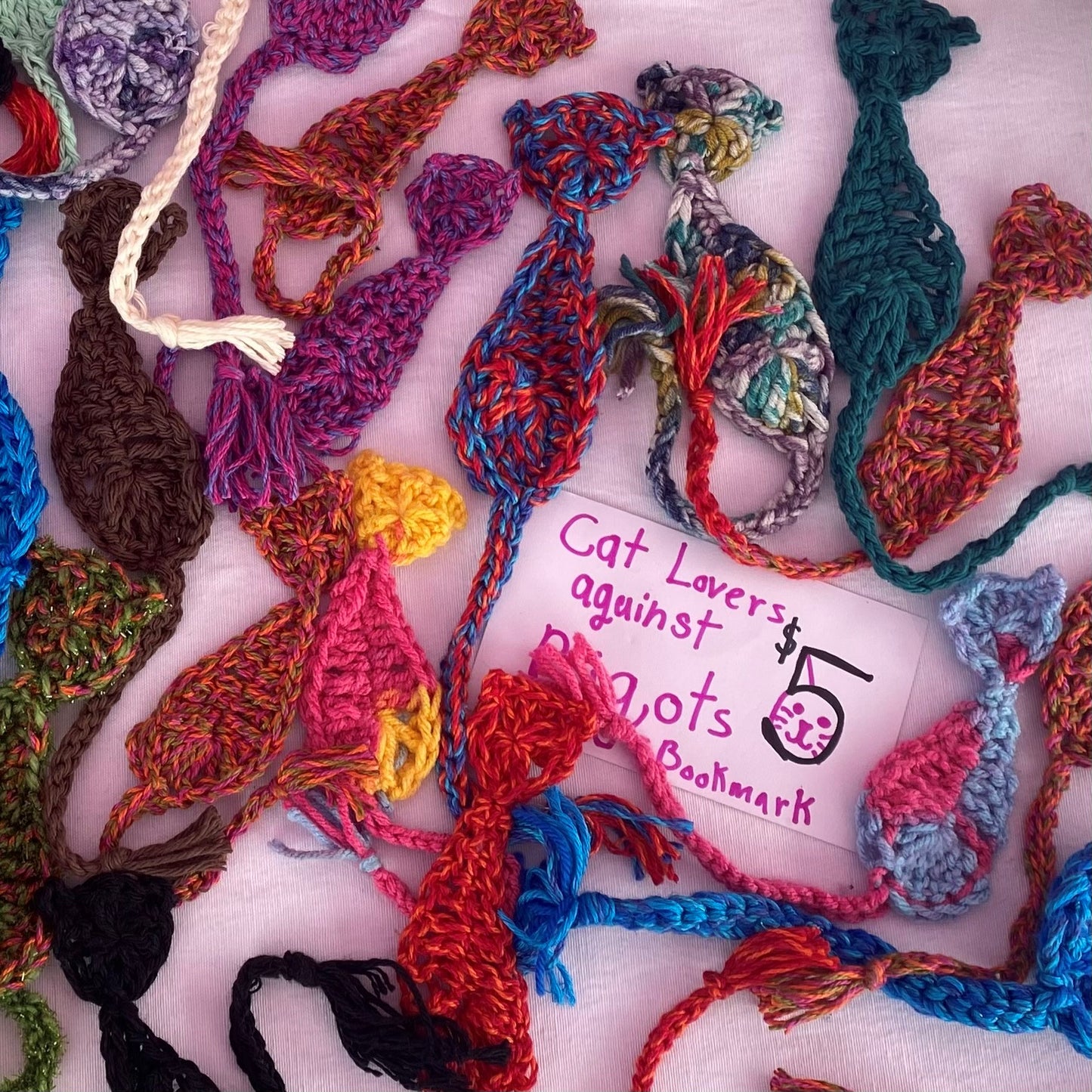 Crochet Cat Bookmarks
