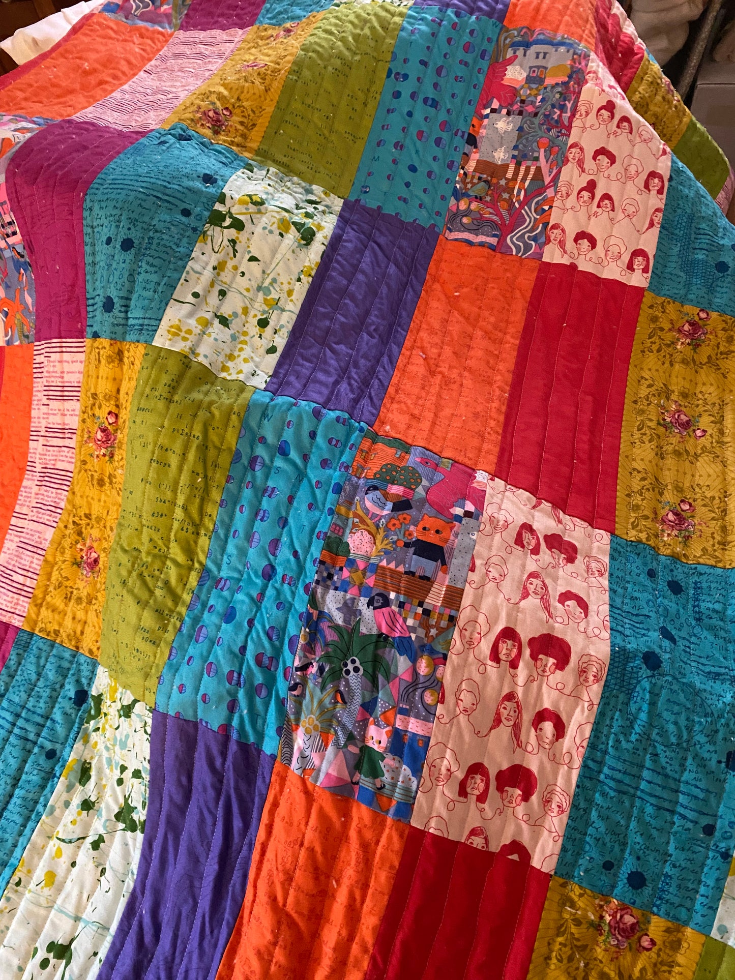 Coming Soon! - Rainbow Bricks Quilt